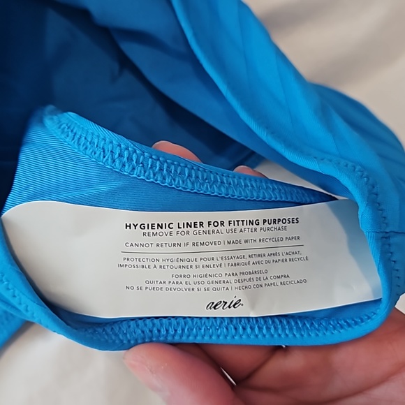 Aerie Blue One Piece Sexy Swim Suit - Picture 5 of 7